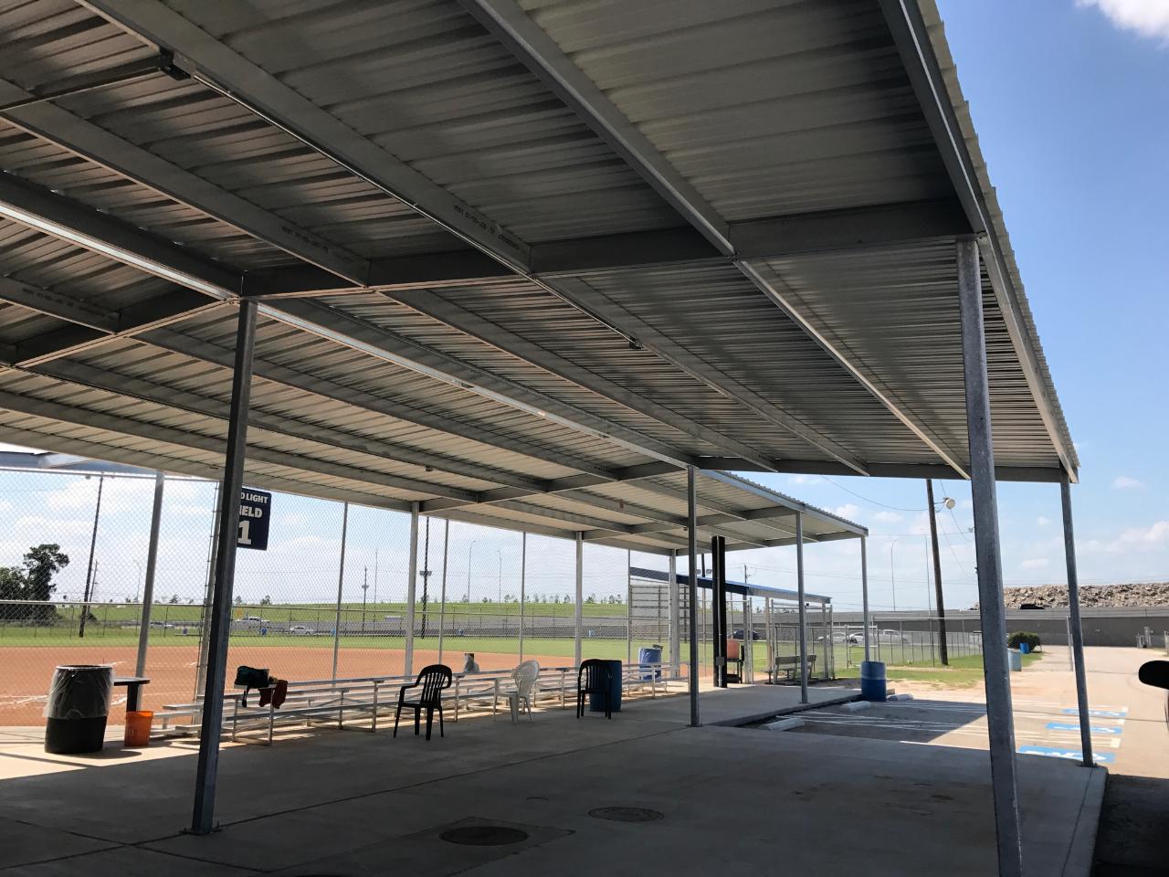 Baseball Field Metal Cover